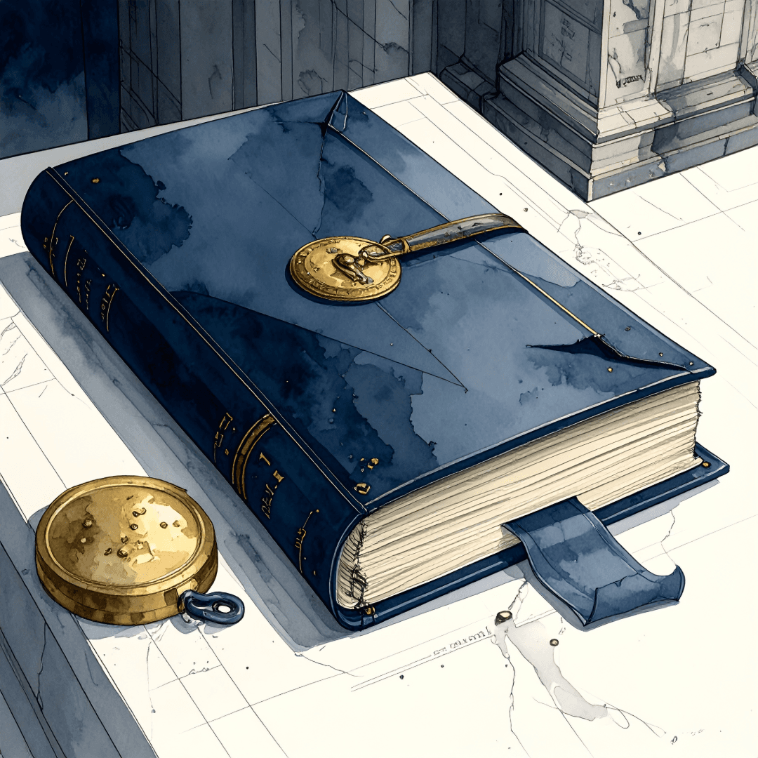 Family office executive reviewing paid AI subscription terms with trust documents and K-1 forms on desk showing data exposure risk